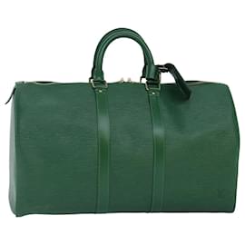 Louis Vuitton-LOUIS VUITTON Epi Keepall 45 Boston Bag Green M42974 LV Auth mr397-Green
