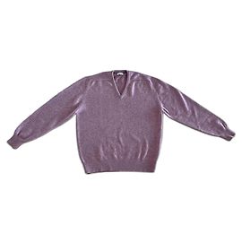 Pull Barrie Kaschmir Farn T.46, was ein XL oder 56 französisch ist - Neu Lila Lavendel