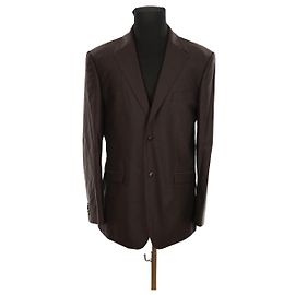 Thierry Mugler Wool Suit Jacket Brown