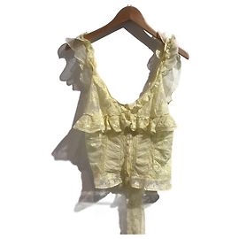 DOLCE & GABBANA Tops T.IT 44 Encaje Amarillo