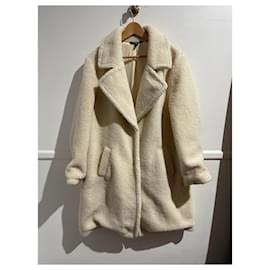 Ralph Lauren-RALPH LAUREN Coats T.International XL Faux fur-White
