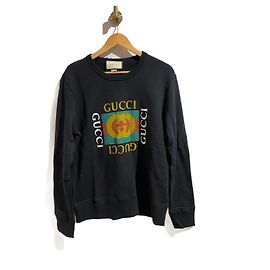 GUCCI Prendas de punto y sudaderas T.Internacional M Algodón Negro