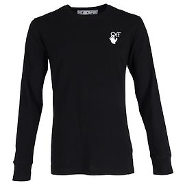 Off White Camiseta de manga larga Off-White Degradé Arrows en algodón negro Negro