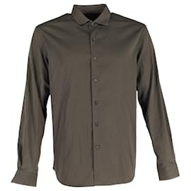 Ralph Lauren-Ralph Lauren Shirt in Green Cotton-Green,Olive green