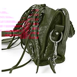 Balenciaga-Balenciaga City Mini bag in red leather-Red