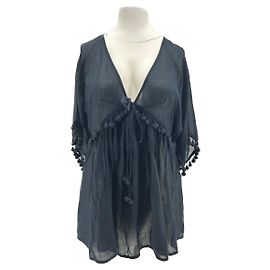 LAURENCE BRAS Tops T.FR 38 Cotone Nero