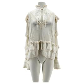 ZADIG & VOLTAIRE  Hauts T.International M Coton Blanc