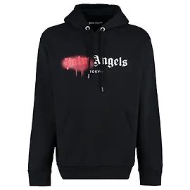 Palm Angels Schwarzer Hoodie Tokyo Sprayed Schwarz