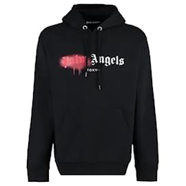 Palm Angels-Tokyo Sprayed Hoodie Black-Black