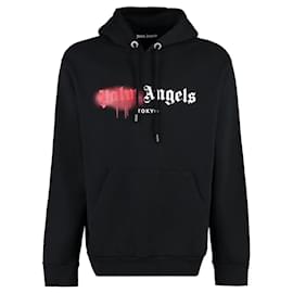 Palm Angels-Tokyo Sprayed Hoodie Black-Black