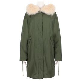 Fellgefütterte Parka Army Yves Salomon Khaki