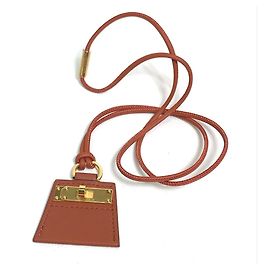 Hermès HERMES Mon Petit Kelly PM Collier Marron