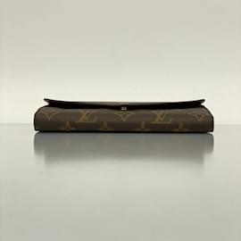 Louis Vuitton-Louis Vuitton Long Wallet Monogram Portefeuille Sarah-Brown,Fuschia