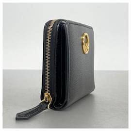 Fendi-Fendi Effiz Leather Bi-Fold Wallet-Black
