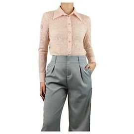 Philosophy Di Alberta Ferretti Pink lace shirt - size UK 10 Pink