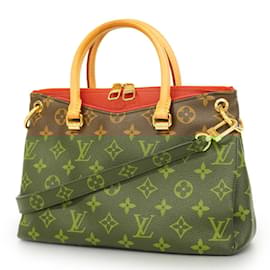 Louis Vuitton-Louis Vuitton Monogram Pallas BB Handbag-Brown,Fuschia