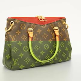Louis Vuitton-Louis Vuitton Monogram Pallas BB Handbag-Brown,Fuschia