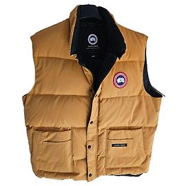 Weste gefüllt mit Daunen von Canada Goose Karamell
