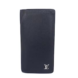 Louis Vuitton-Louis Vuitton Long Wallet Taiga Portefeuille Brazza M30292-Navy blue