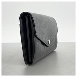 Louis Vuitton-Louis Vuitton Epi Portefeuille Sarah M60582 Noir Long Wallet-Black