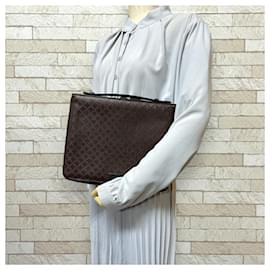 Gucci-Gucci Diamante Second Bag Leather 309675-Brown