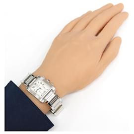 Cartier-Cartier Tank Francaise Quartz Wristwatch-Silvery
