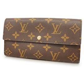Louis Vuitton-Louis Vuitton Long Wallet Monogram Portefeuille Sarah-Brown