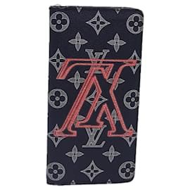 Louis Vuitton-LOUIS VUITTON Monogram Ink Brazza Portefeuille Wallet Navy M62893 Auth bs17176-Navy blue,Monogram