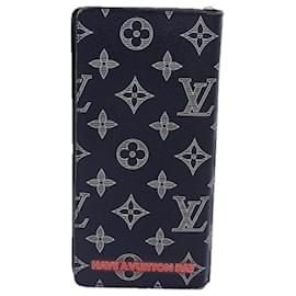 Louis Vuitton-LOUIS VUITTON Monogram Ink Brazza Portefeuille Wallet Navy M62893 Auth bs17176-Navy blue,Monogram