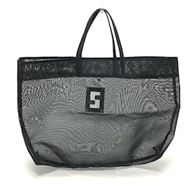 Fendi-Fendi FF Hardware Mesh Tote Bag-Black