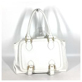 Fendi-Fendi Horse Selleria Tote Bag-White