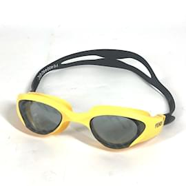 Autre Marque-FENDI Arena Collaboration Swim Goggles-Black,Yellow