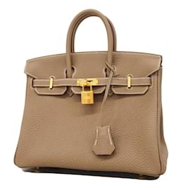Hermès-Hermes Birkin 25 Handbag in Etoupe Gray-Taupe