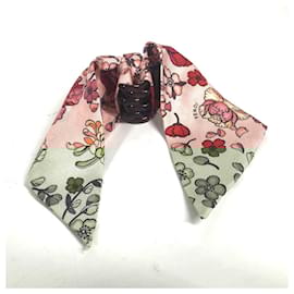 Fendi-FENDI Pink Silk Barrette-Pink
