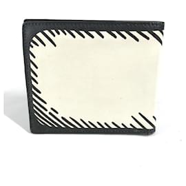 Fendi-Fendi Compact Bi-Fold Wallet-Black,White