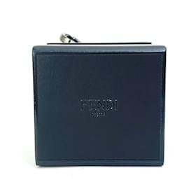 Fendi-Fendi Minibox Bag Charm Keychain-Black