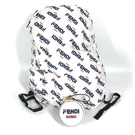 Fendi x FILA Women's Backpack White Red Navy blue