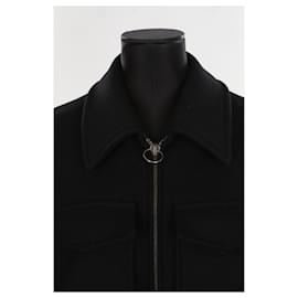 Acne-Manteau en laine-Noir