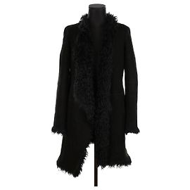 Météo Fur coat Black