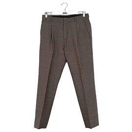 Acne Calças de lã Marrom