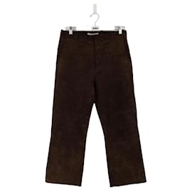 Acne-Leather pants-Brown