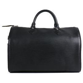 LOUIS VUITTON - Louis Vuitton Speedy 35 handbag in black epi leather Black