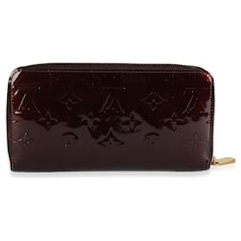 Louis Vuitton-Louis Vuitton Amarante Monogram Vernis Zippy Wallet-Dark red