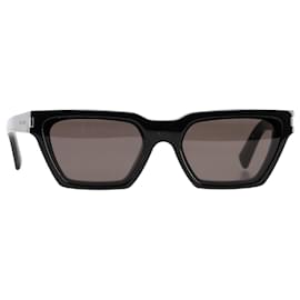 Saint Laurent-Saint Laurent SL 633 CALISTA Cat-Eye Sunglasses in Black Acetate-Black