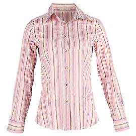 Camicia a maniche lunghe con bottoni Etro Stripe in cotone multicolore Multicolore Altro
