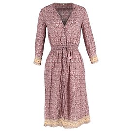 Robe midi en gaze imprimée Vanessa Bruno en viscose rouge Autre