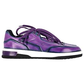 Baskets Berluti Playoff Low Top en cuir violet Violet