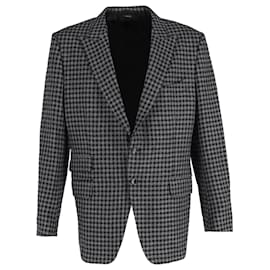Tom Ford-Tom Ford O'Connor Slim-Fit Gingham Suit Jacket in Wool Grey-Grey