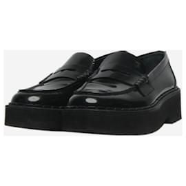 Tod's-Black patent chunky loafers - size EU 37.5-Black