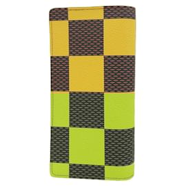Louis Vuitton-Louis Vuitton Damier Pop Portefeuille Brazza NM-Yellow,Damier ebene